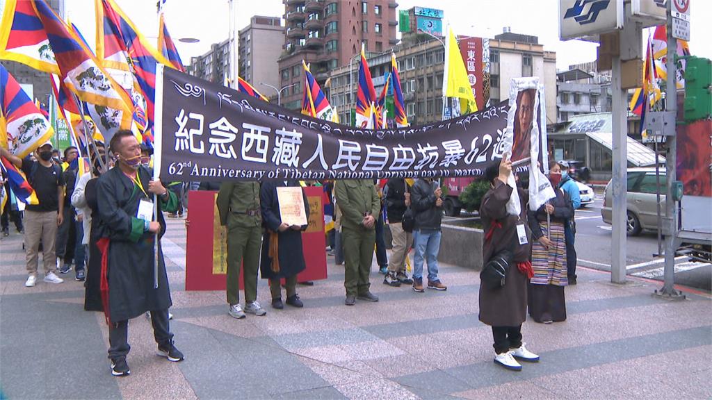 圖博抗暴62週年台灣大遊行 格爾登仁波切首次參加