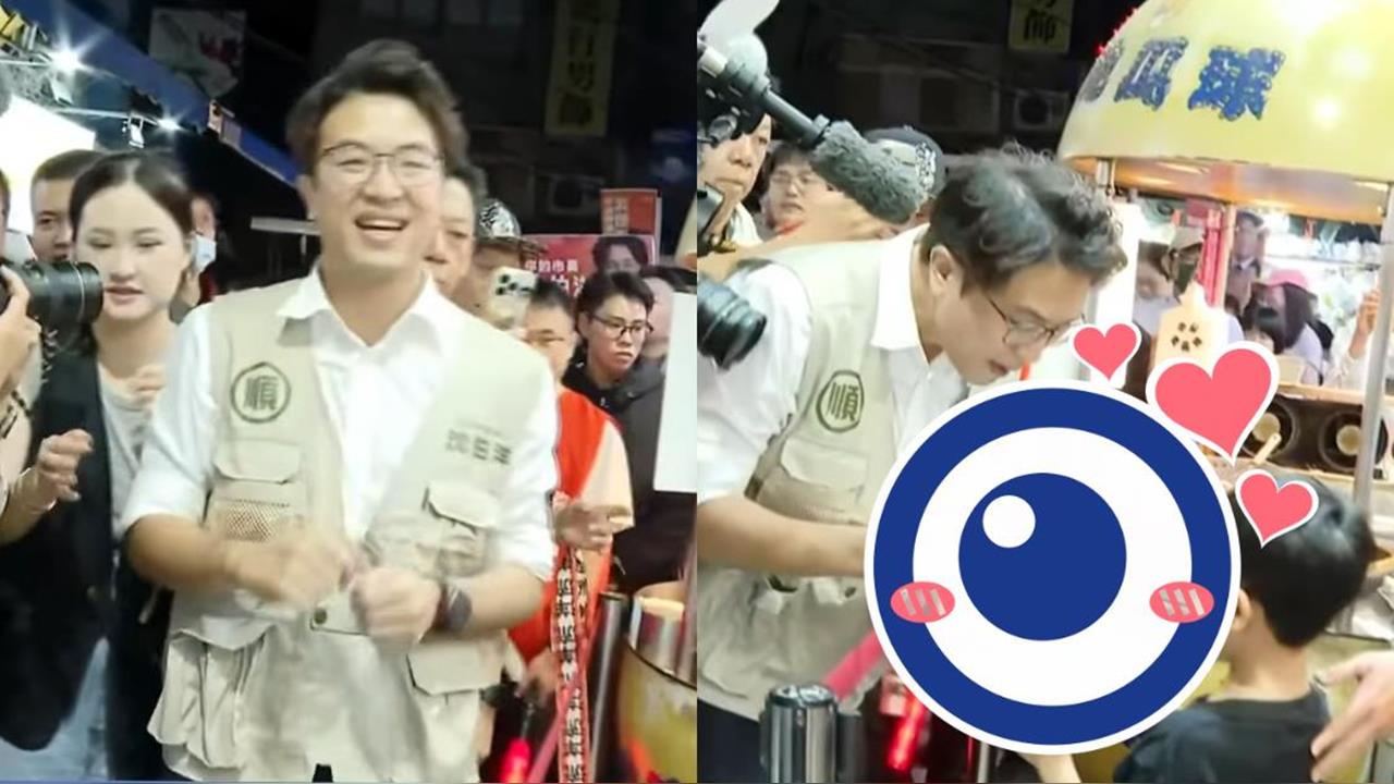 掃街到一半「小朋友現場約戰」玩陀螺！沈伯洋秒答應「貼心1舉動」網讚爆