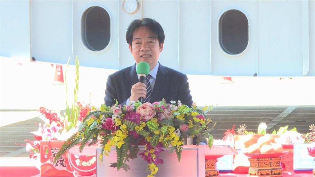 快新聞／首艘高緯度遠洋巡護船「安放龍骨」　賴清德：「國艦國造」不會停下腳步