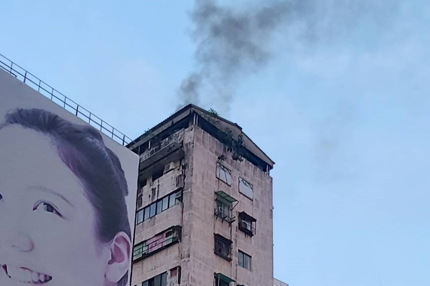 快新聞/北市萬華區「鑽石大樓」晚間傳火警意外 疑基地台老舊走火