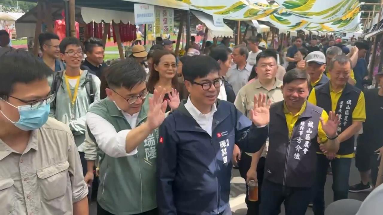 旗山拚場！農會力挺賴瑞隆　柯志恩場面冷自嘲：背脊發涼