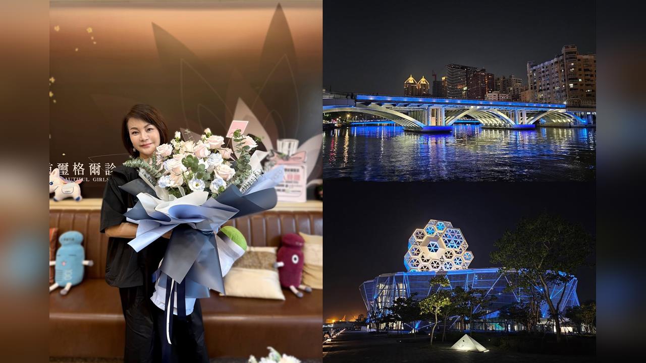 快新聞/高雄7大地標成「TWICE藍」!子瑜媽媽致謝高市府 意外釣出陳其邁回應