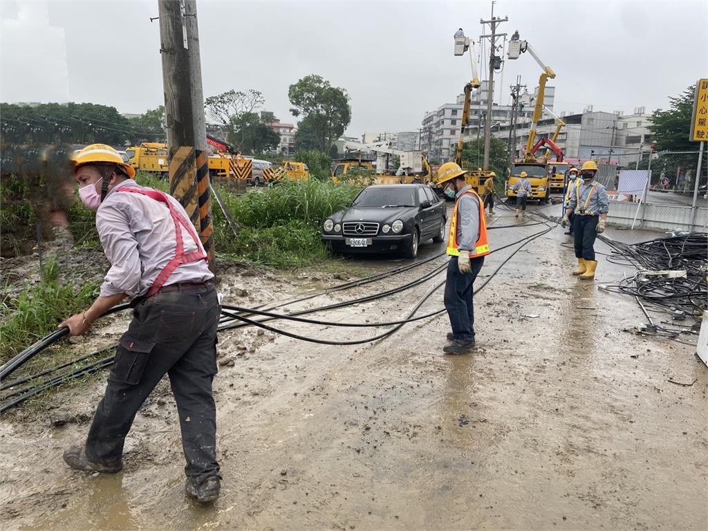小犬颱風桃市逾2萬戶停電　台電桃園區處：全數搶修完畢