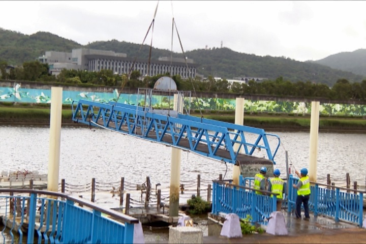 尼莎颱風來襲 北市拆碼頭引橋、關水門