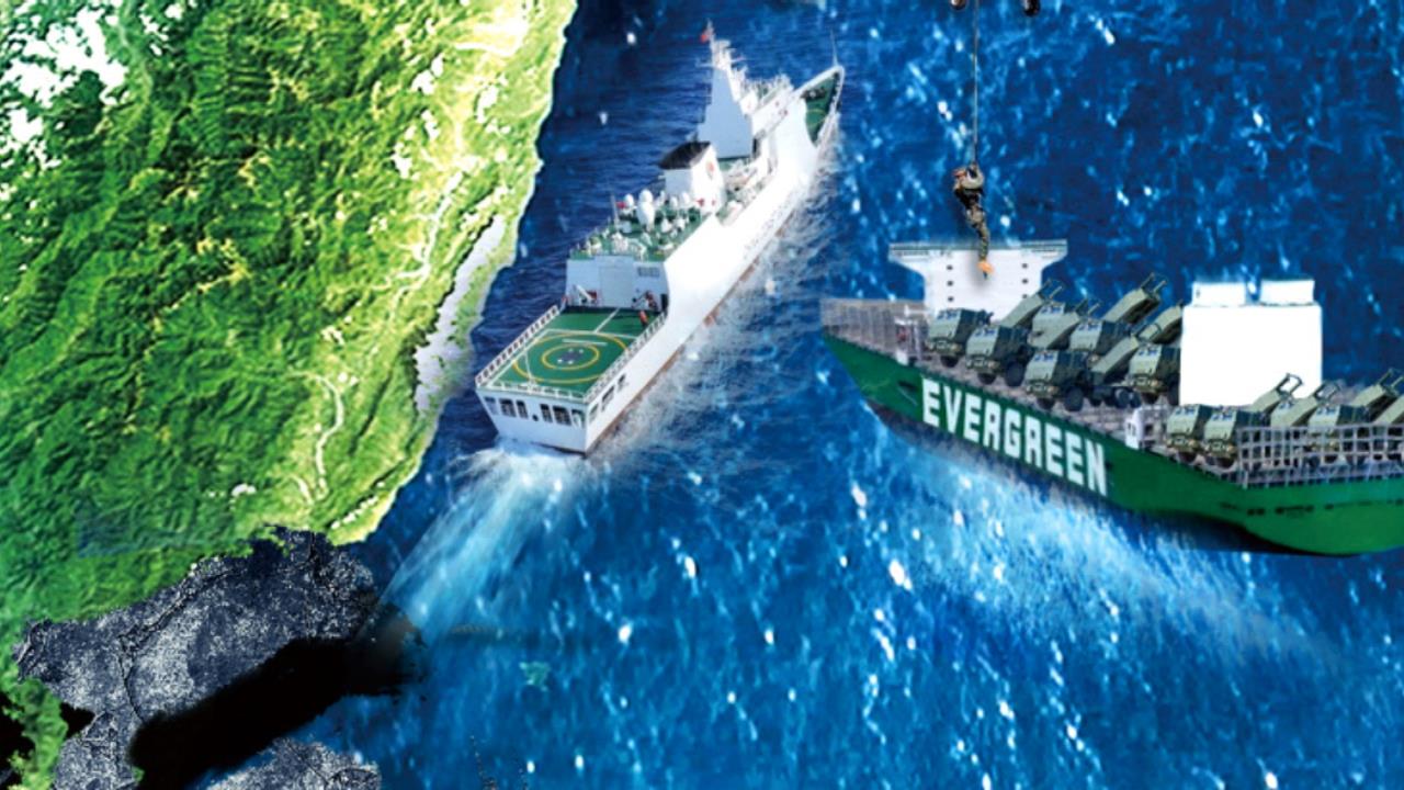 共軍海報鎖定「運海馬斯船隻」　軍事專家：內宣手法