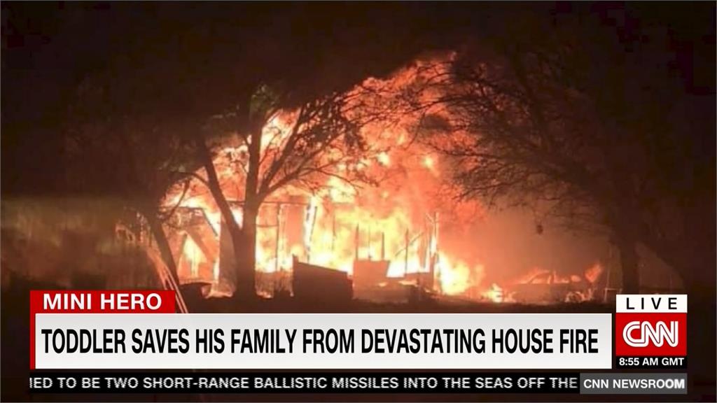 深夜房子著火！ 2歲兒一句「好熱喔」救了全家