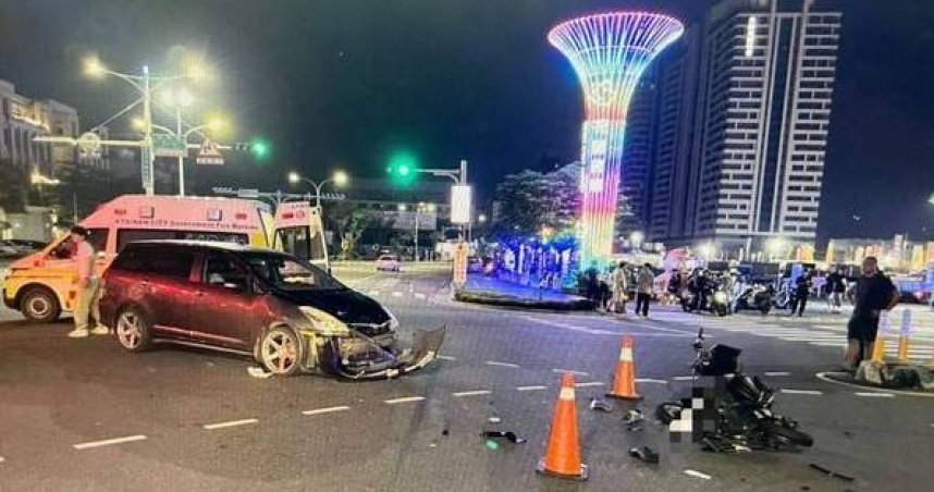 夜市旁驚魂瞬間！未成年雙載遭撞飛　少女重傷腦出血