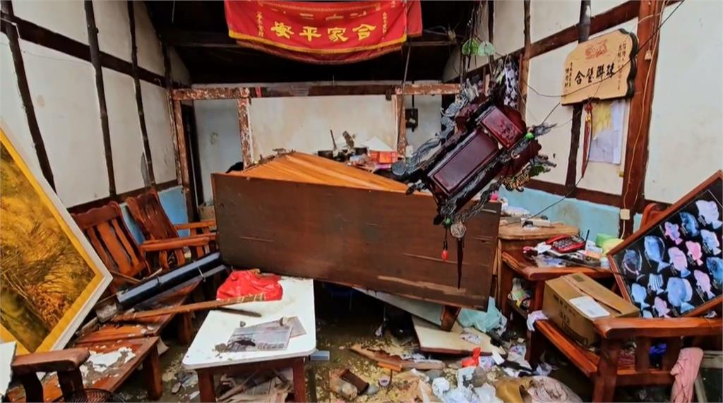 獨/台南北門雙春里5天沒水沒電 居民祈求神明保佑