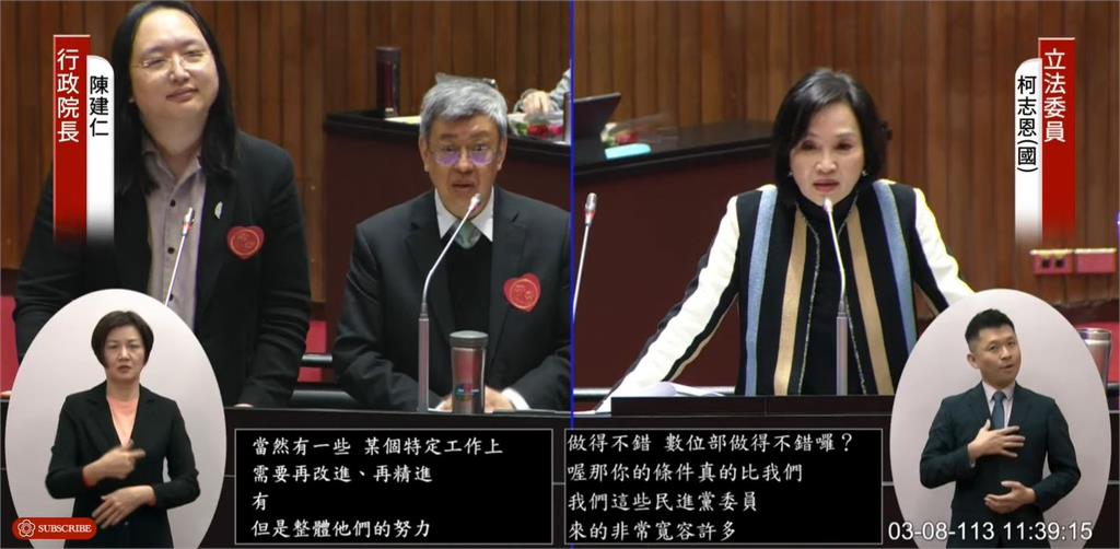 快新聞/柯志恩稱唐鳳打詐不力! 陳揆舉「台股破2萬點」辣問讓她語塞了…