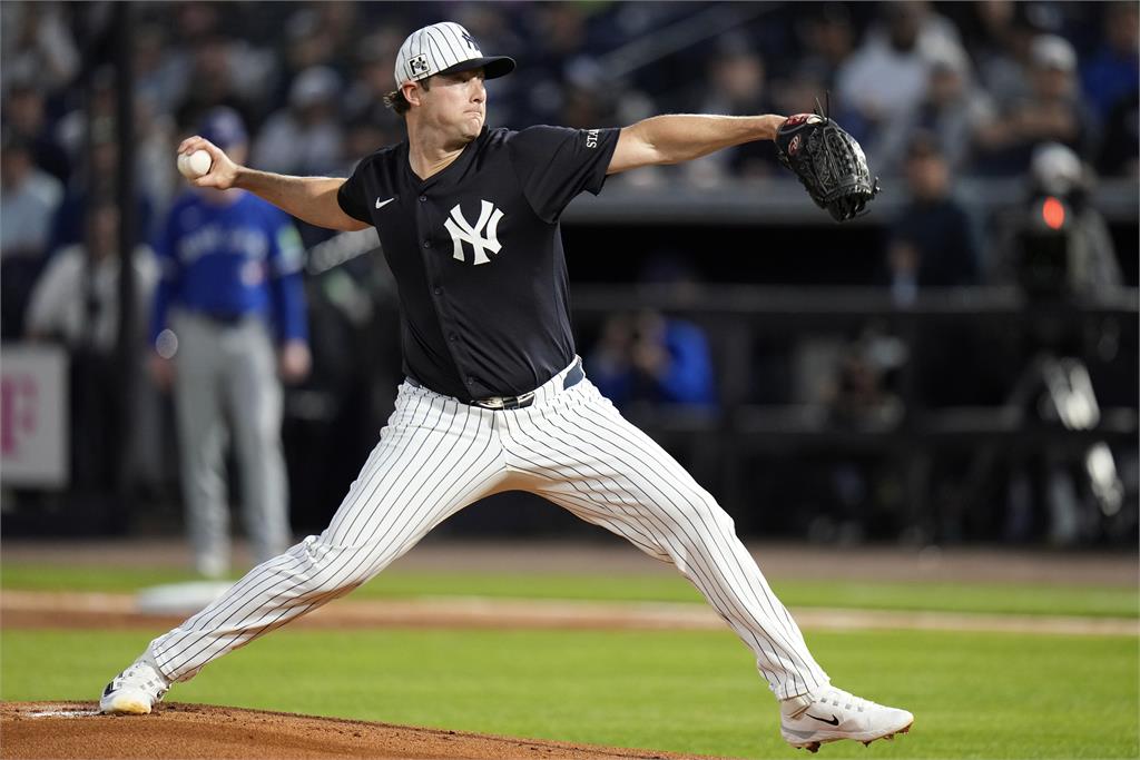 MLB(影)／洋基湧現傷兵潮　賽揚王牌右手肘不適將接受核磁共振檢查