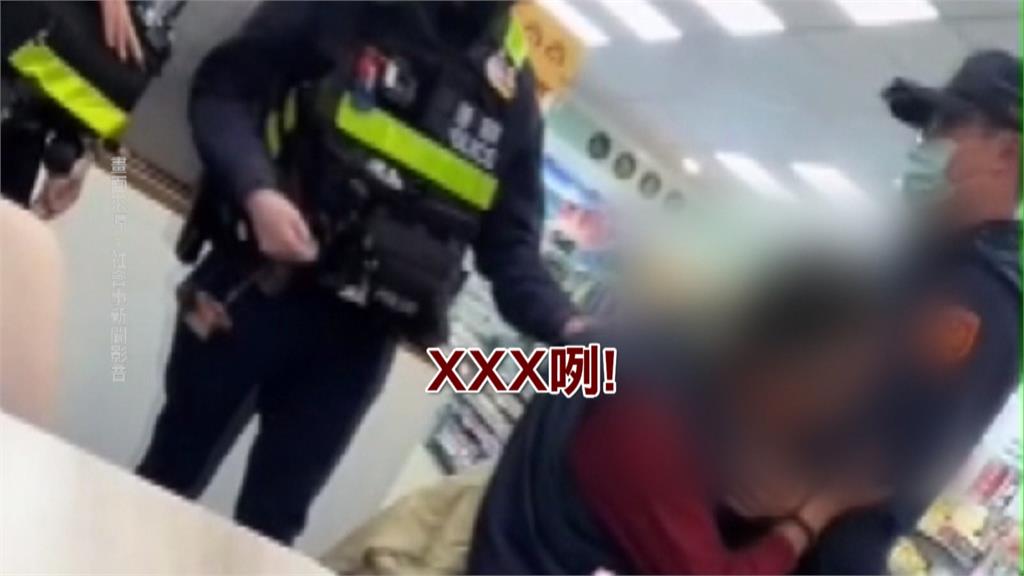 醉男大鬧超商與國中生起爭執　女警到場強制帶離霸氣回嗆「閉嘴」！