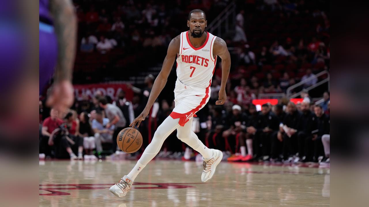 NBA(影)／KD火箭熱身賽首度亮相！　「死神」威力依舊輕鬆得最高分痛宰爵士