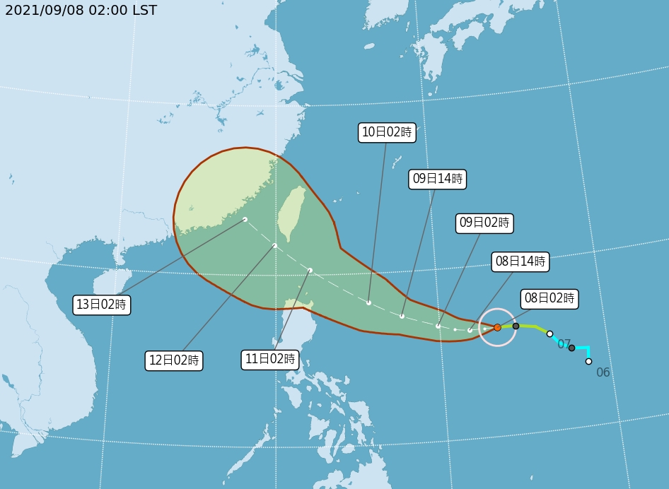 第14號颱風「璨樹」強度持續增強　林嘉愷：可能會很接近強颱！