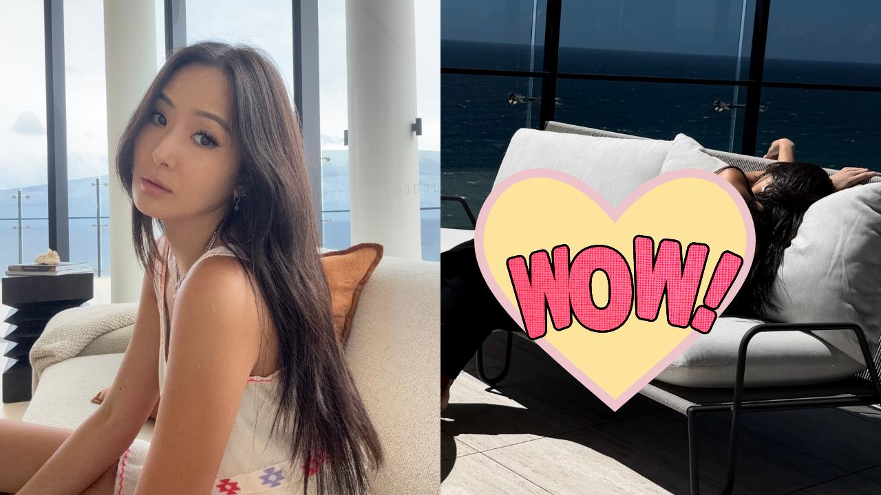 挖空裝正妹「趴在沙發上」側面全現形！竟是「台灣第一名媛」網驚：暈倒了？