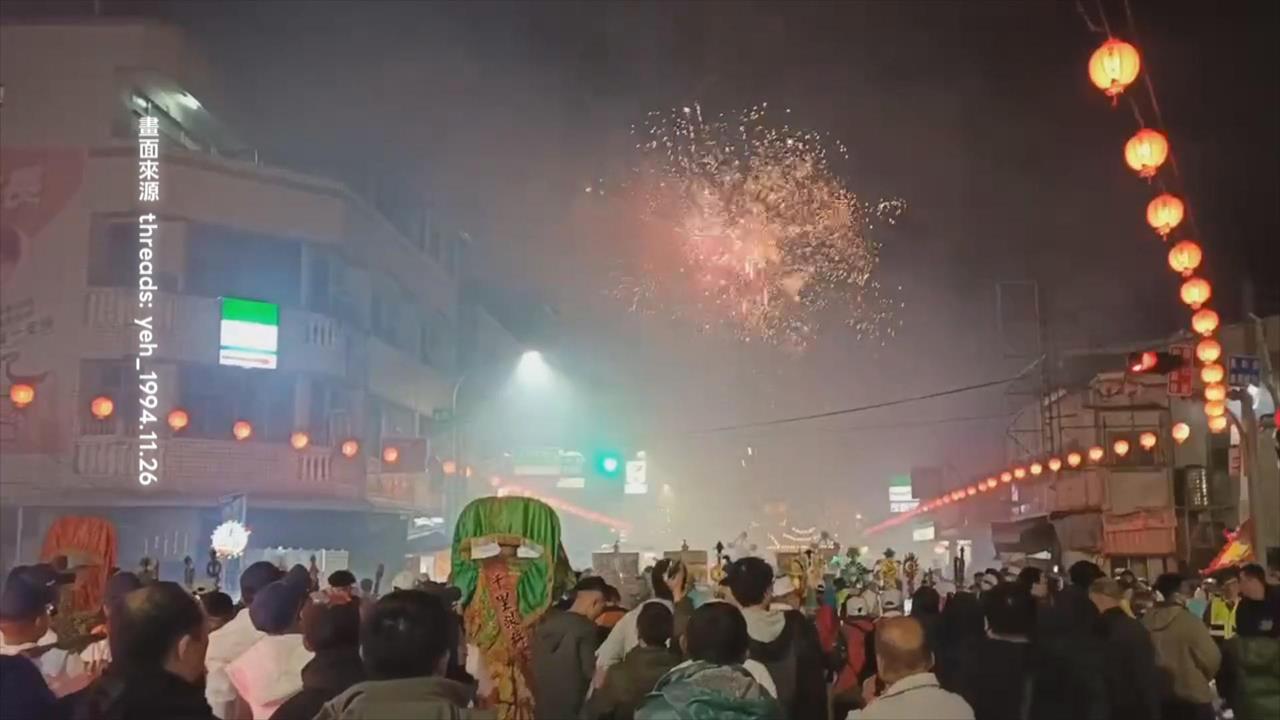 台南遶境染血! 男子遭高空煙火碎片"砸破頭"急縫針