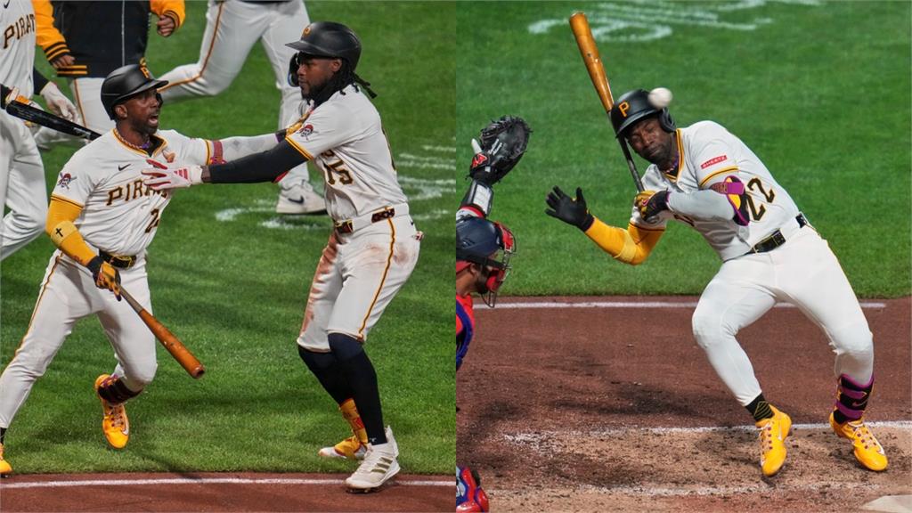 MLB(影)/天罰?頭部危險球引爆板凳清空 海盜克魯茲怒轟滿貫砲復仇國民