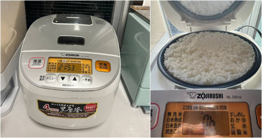 日粗心男「5合電鍋」倒進7杯米　打開「災難現場」讓網友笑瘋：原來是壓力鍋煮法