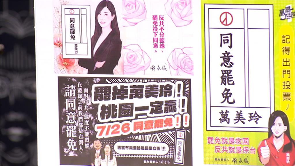 桃園看板大戰!侵犯肖像權? 罷團控藍委製造寒蟬效應
