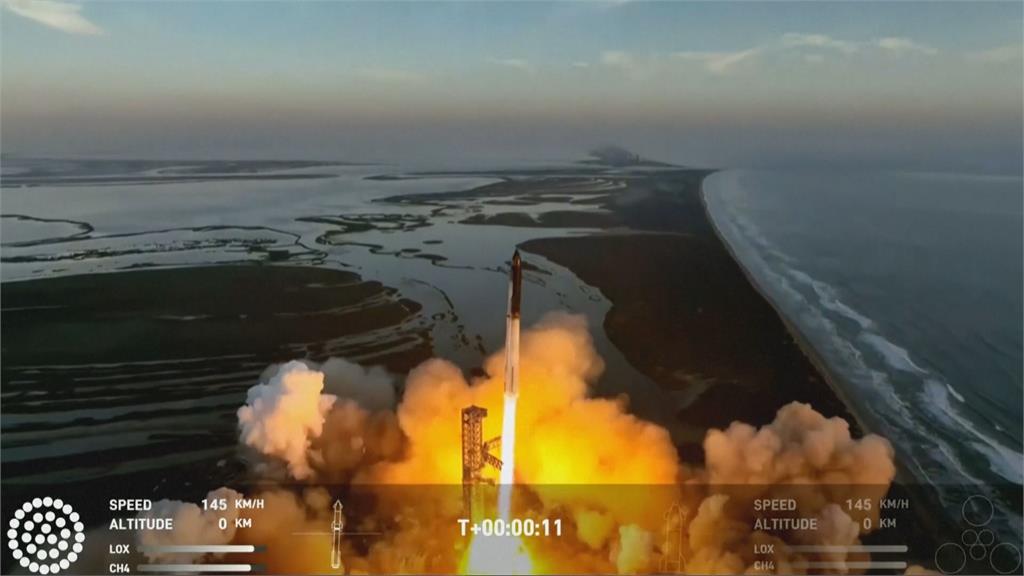 繼7個月前試射失敗　美國SpaceX星艦第二次發射