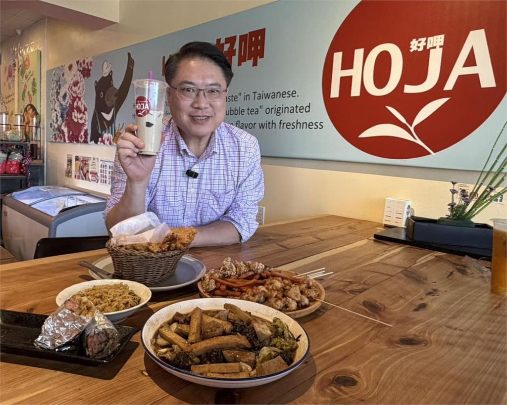 林右昌德州無人車初體驗 異地品嚐台灣味排骨飯感動到哭