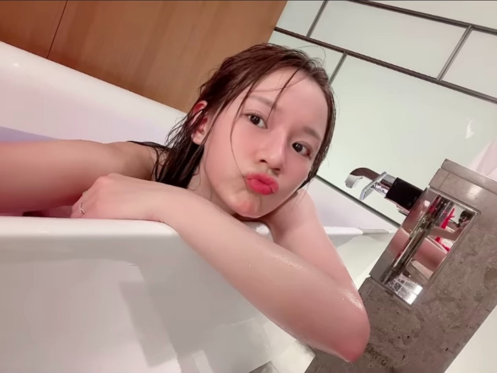 「台版三上悠亞」林莎６秒泡澡影片　網鬧：跟小鍾哥一起泡？