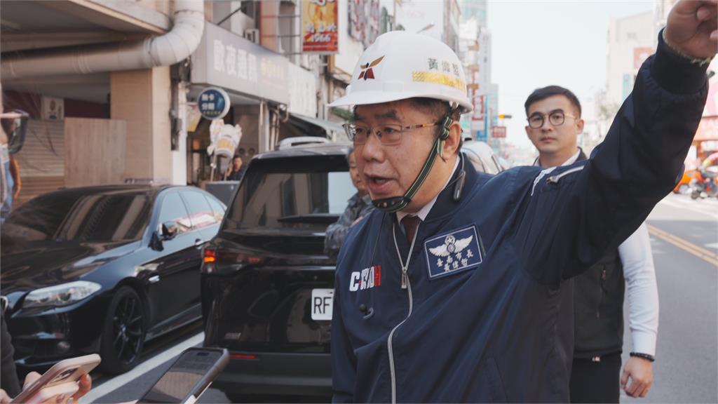 快新聞／台南來亞大樓地震掉磁磚砸車　黃偉哲曝：「已非首次」應儘速啟動危老重建