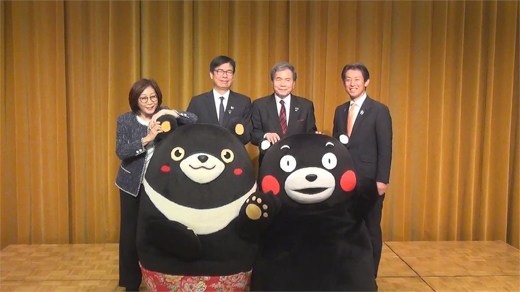 Q萌模樣好吸睛　高雄熊、熊本熊再度同台尬舞