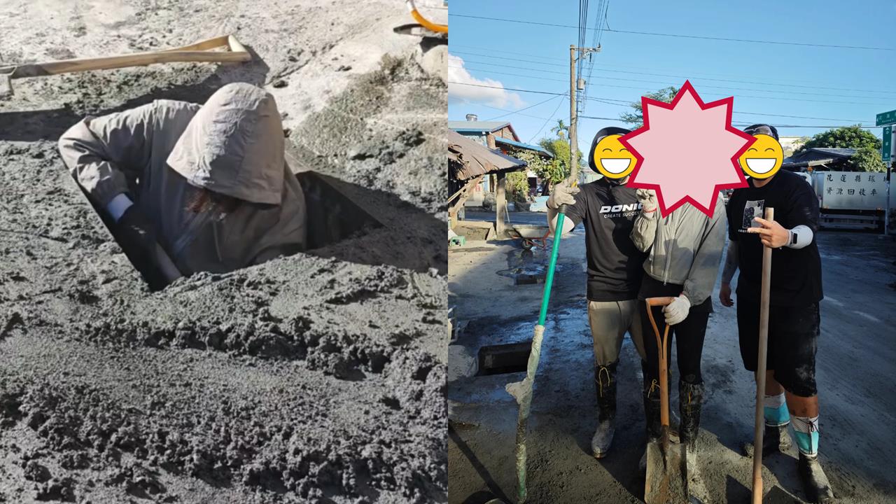 鏟子女超人「蹲水溝狂挖」畫面瘋傳　「真面目」曝光萬網激動：仙女在發光！