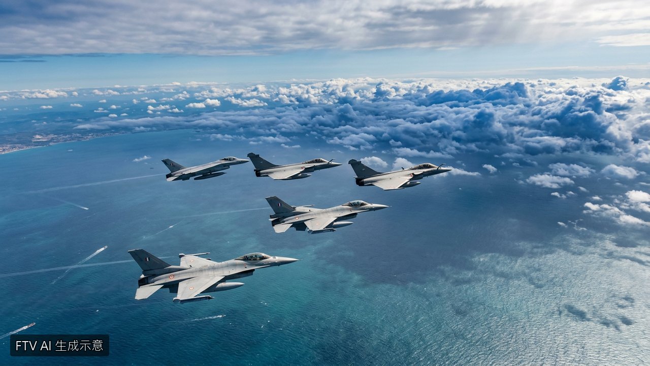 英法首度聯合模擬核打擊　飆風與颱風戰機地中海演練