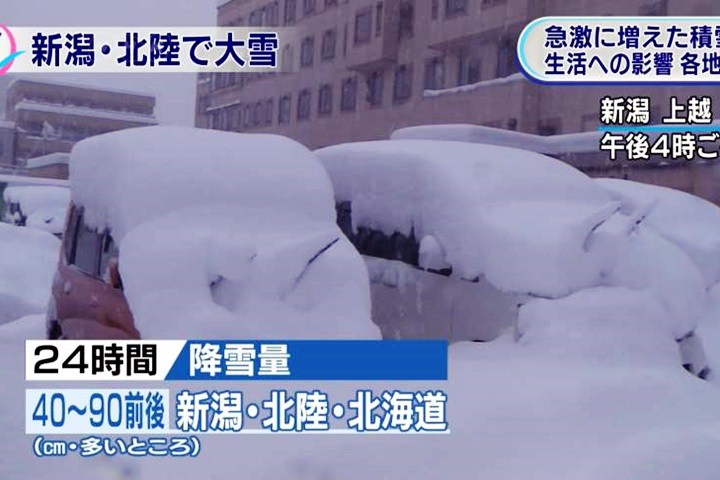 日本大雪亂交通 JR列車受困15小時才脫困