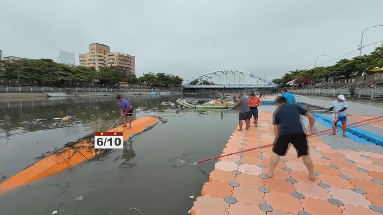鹿港慶端陽國際龍舟賽將登場　大雨攪局！河道成漂漂垃圾河