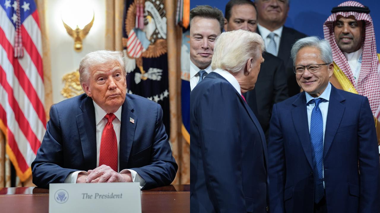 才轟美晶片生意被台灣搶走「太愚蠢」！川普深夜突轉發「黃仁勳3句話」