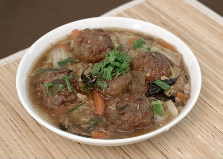 醬燒獅子頭白菜滷｜喜氣下飯超對味