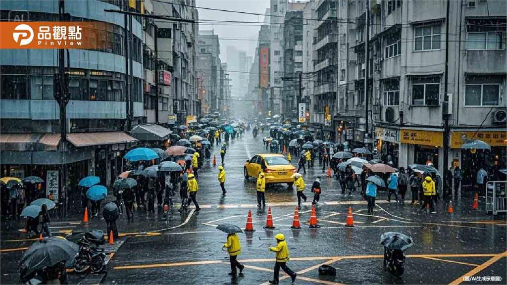 先下雷雨周末「雪崩式降溫探5度」寒流凍4天