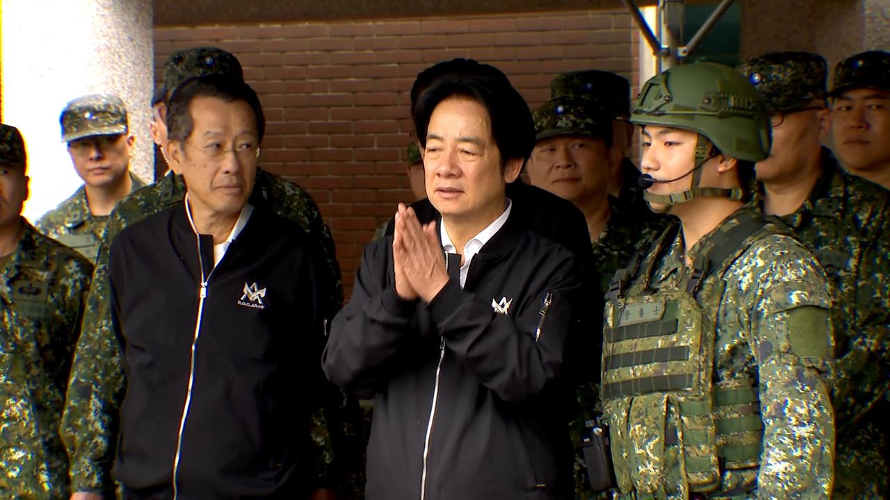 視導後備旅教召訓練　賴總統：和平不可能靠一紙協議獲得