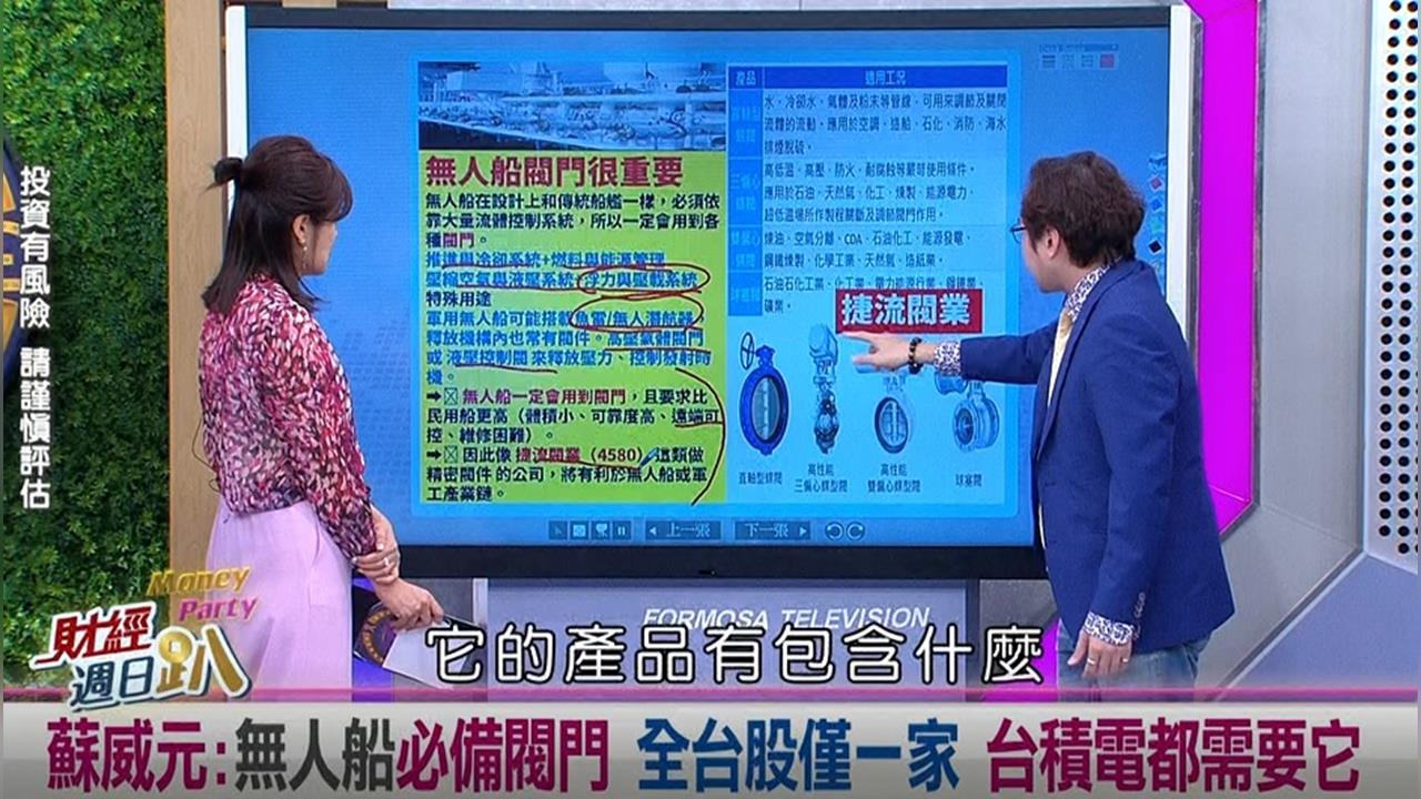 週日趴(影)/蘇威元:軍工無人船必備閥門 全台股僅這一家 台積電都需要它!
