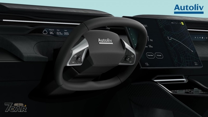自動駕駛時代的車室變革　Autoliv 攜手 Tensor 發表可折疊方向盤