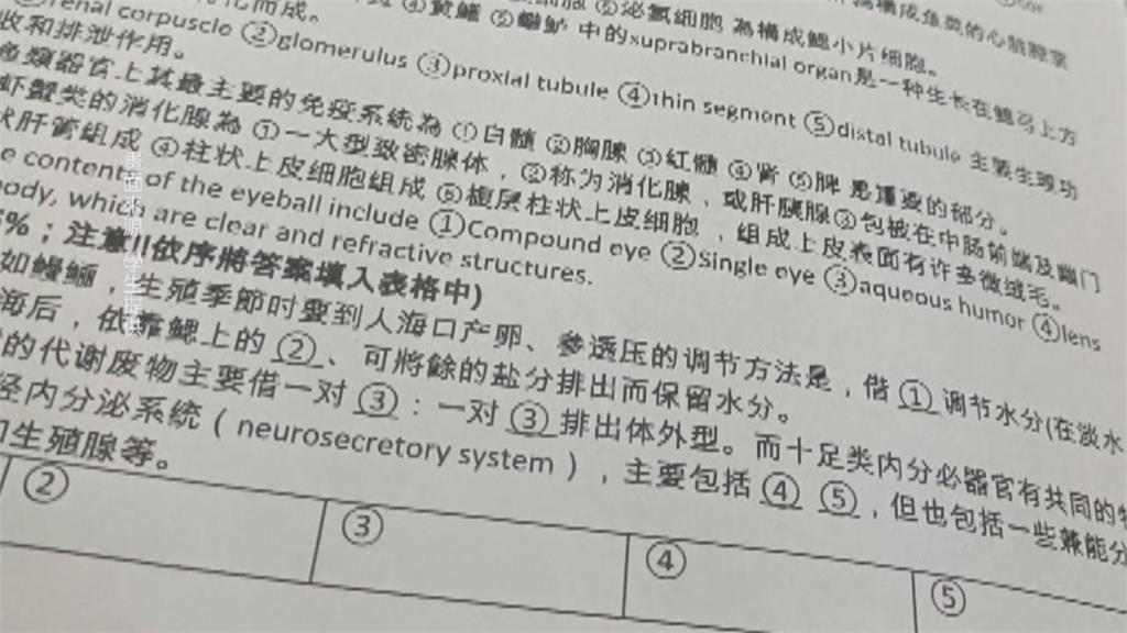 高科大考卷「出現簡體字」惹議　立委籲校方徹底檢討