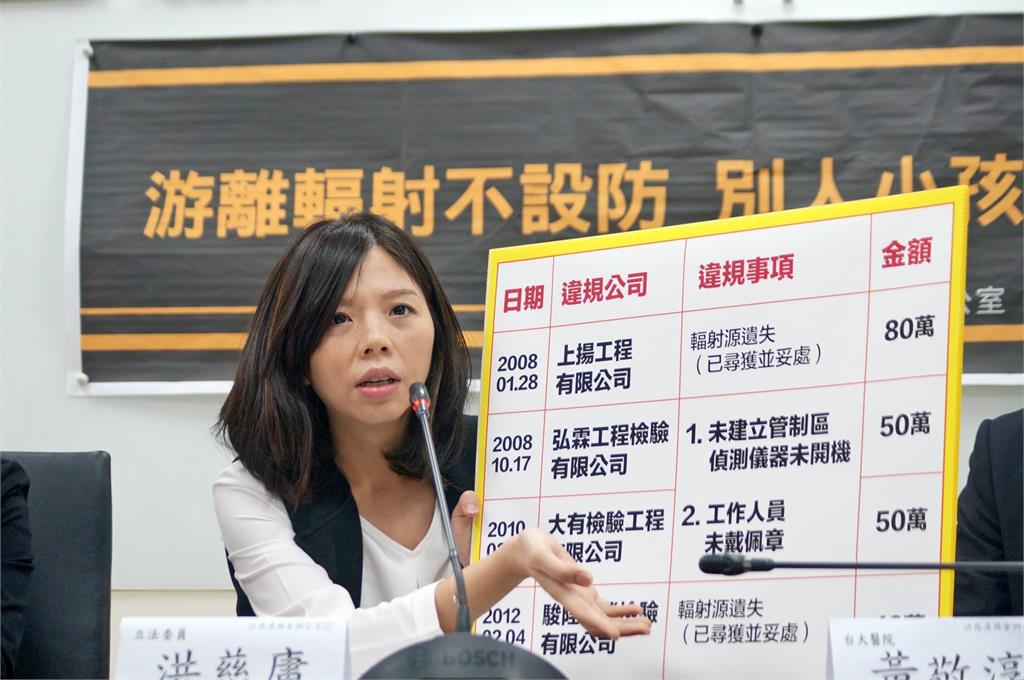 快新聞／「游離輻射致死」案不肖廠商被起訴　洪慈庸：盼司法還受害者家屬公道