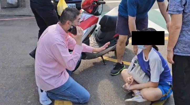 快新聞／力推「行人友善」卻目睹車禍　謝國樑今早親見「民眾遭機車撞傷」