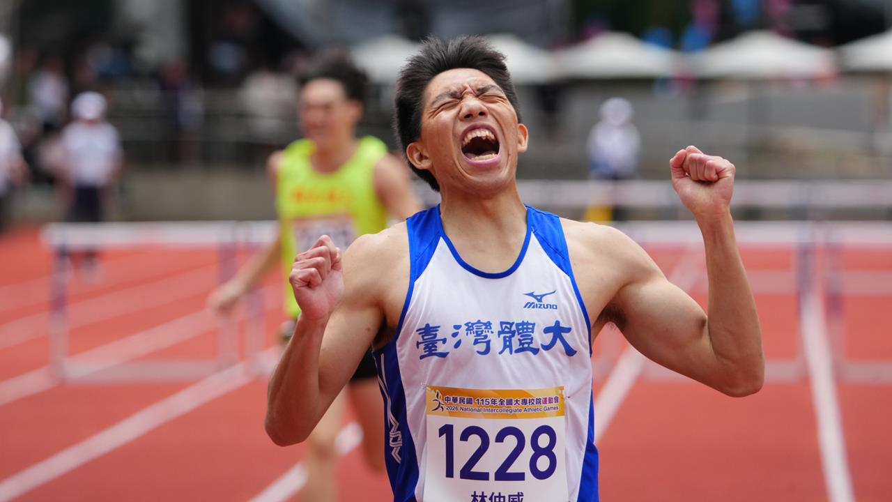 全大運／打破「跨欄王子」陳傑大會紀錄！林仲威二度達亞運標準「瞄準頒獎台」