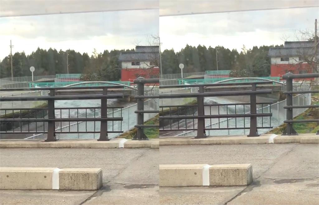 快新聞／猶如「洗衣機」運作！日本強震海嘯來襲　河川水面劇烈左右搖晃畫面曝