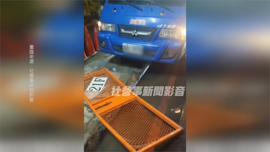 台中西屯區新建案出意外！　「電梯門21樓掉落」險砸人