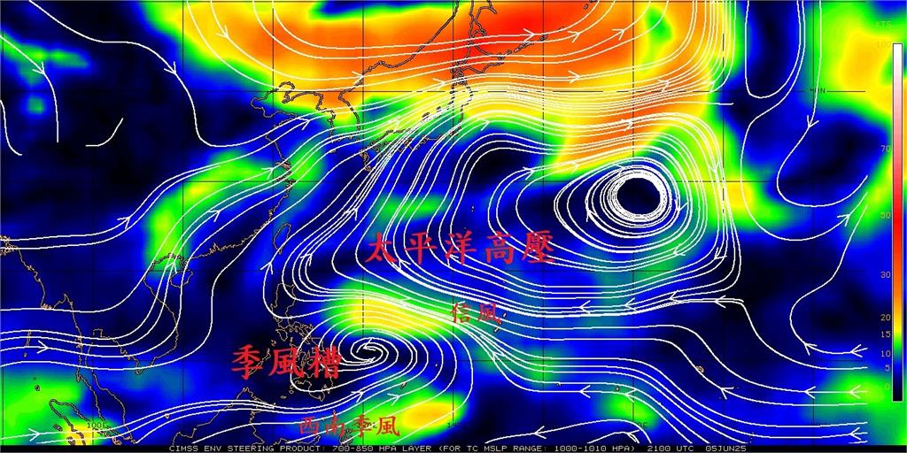 2025首颱有望生成！鄭明典曬1圖揭「季風槽」成因：常會形成熱帶氣旋