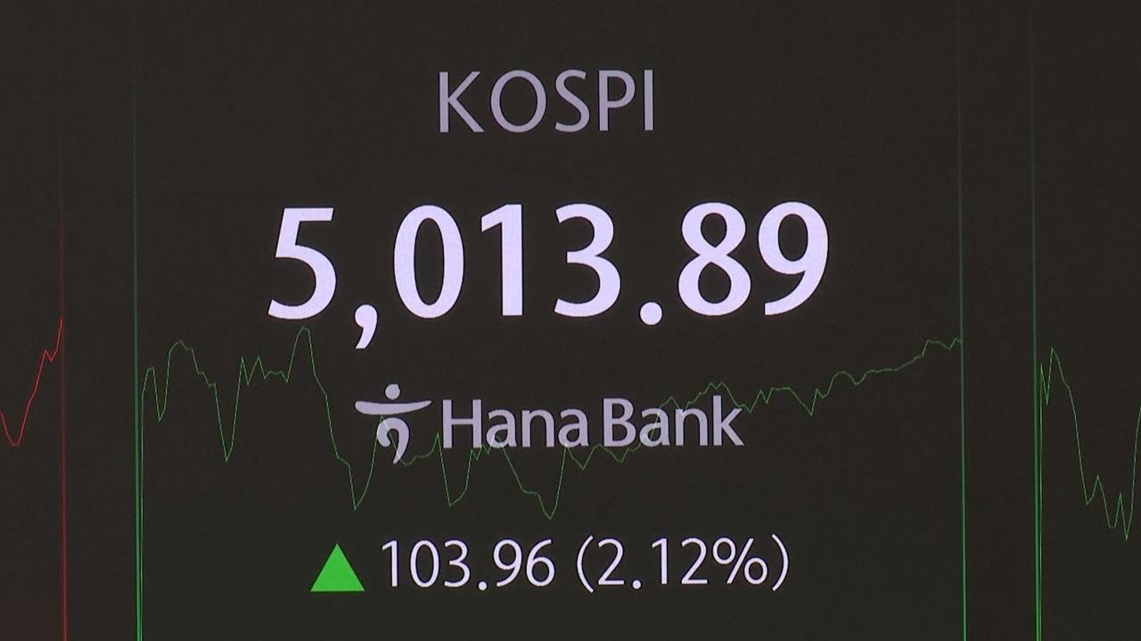 韓股首度衝破5000點大關　川普稱「不武力奪格陵蘭」歐股反彈