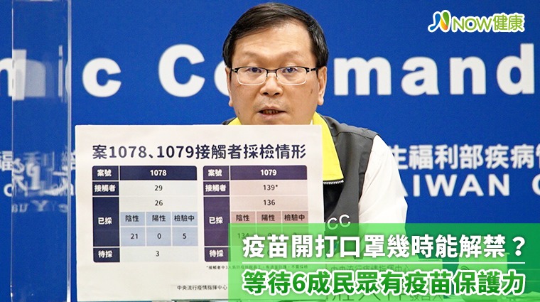 疫苗開打口罩幾時能解禁？ 等待6成民眾有疫苗保護力