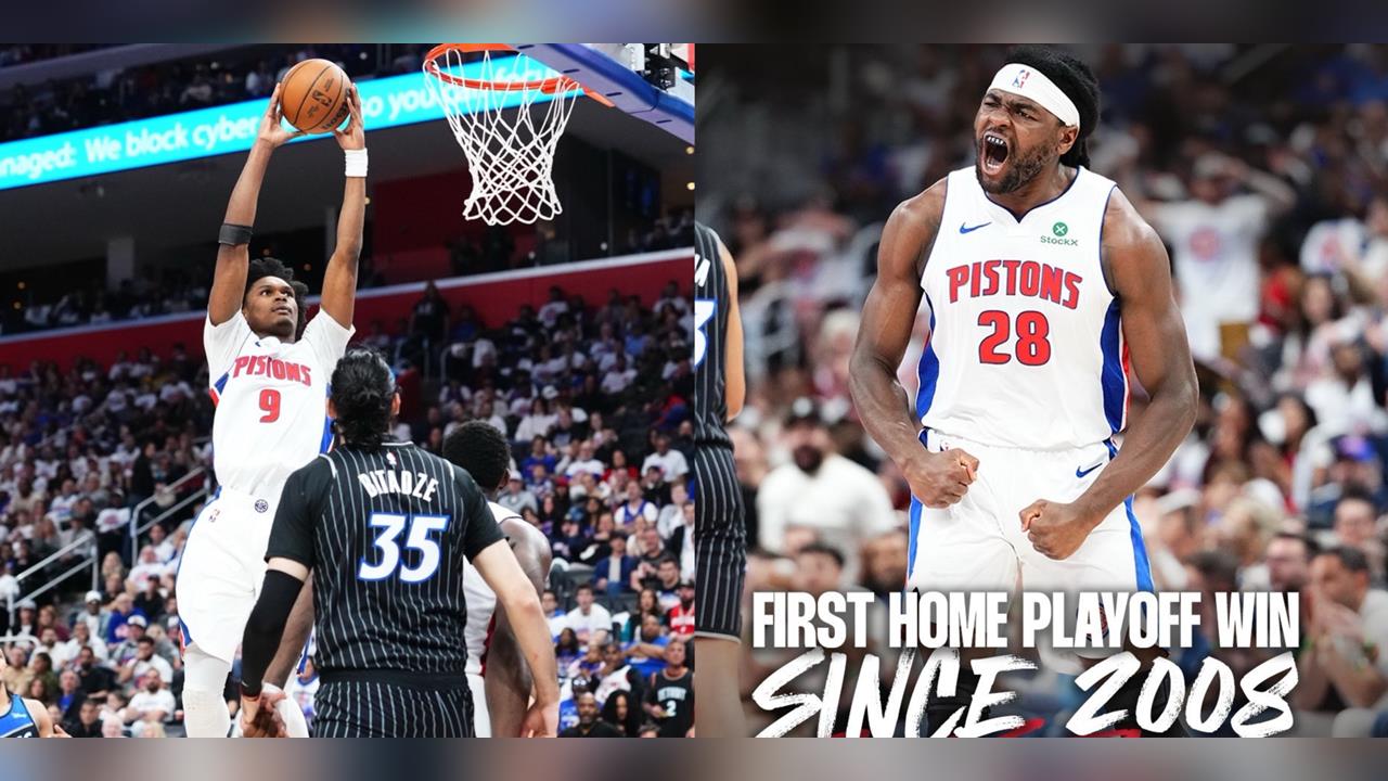 NBA(影)／這一勝等了18年！底特律「壞孩子」精神回歸活塞主場重燃季後賽榮光