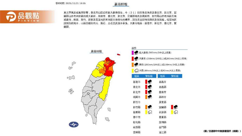 雨超大！停班停課「4縣市」達標！台北、桃竹入列