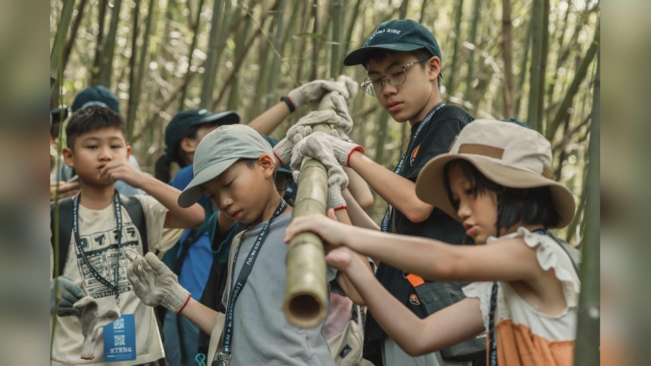 把山林變成教室 ！Pulima Kids 40名孩子化身美感採集者