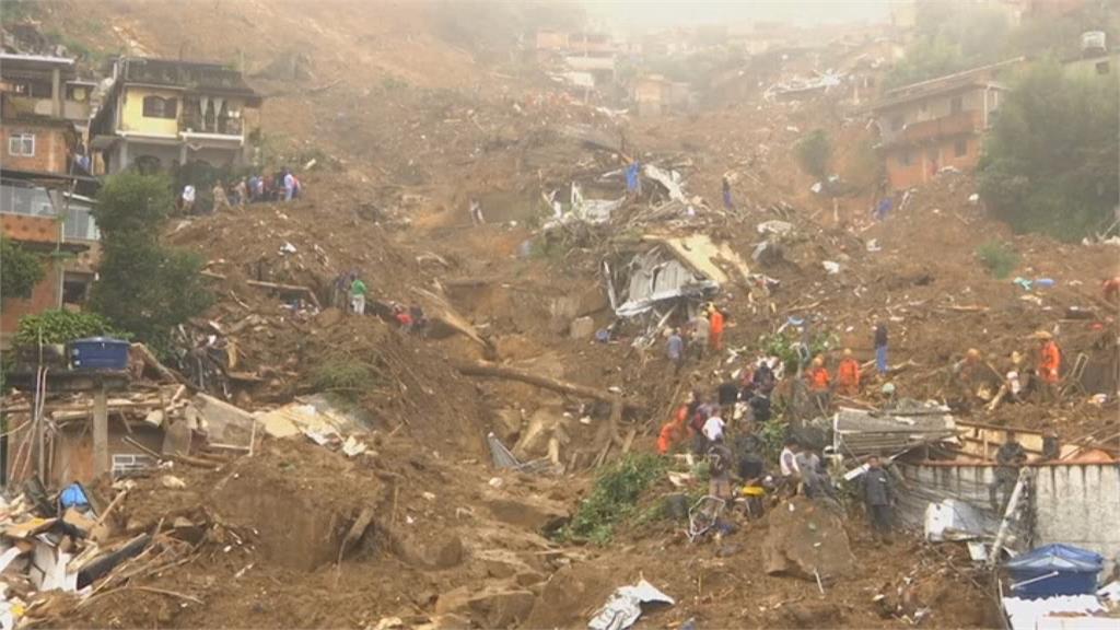 畫面驚人！巴西暴雨成災　土石流沖毀民宅已78死